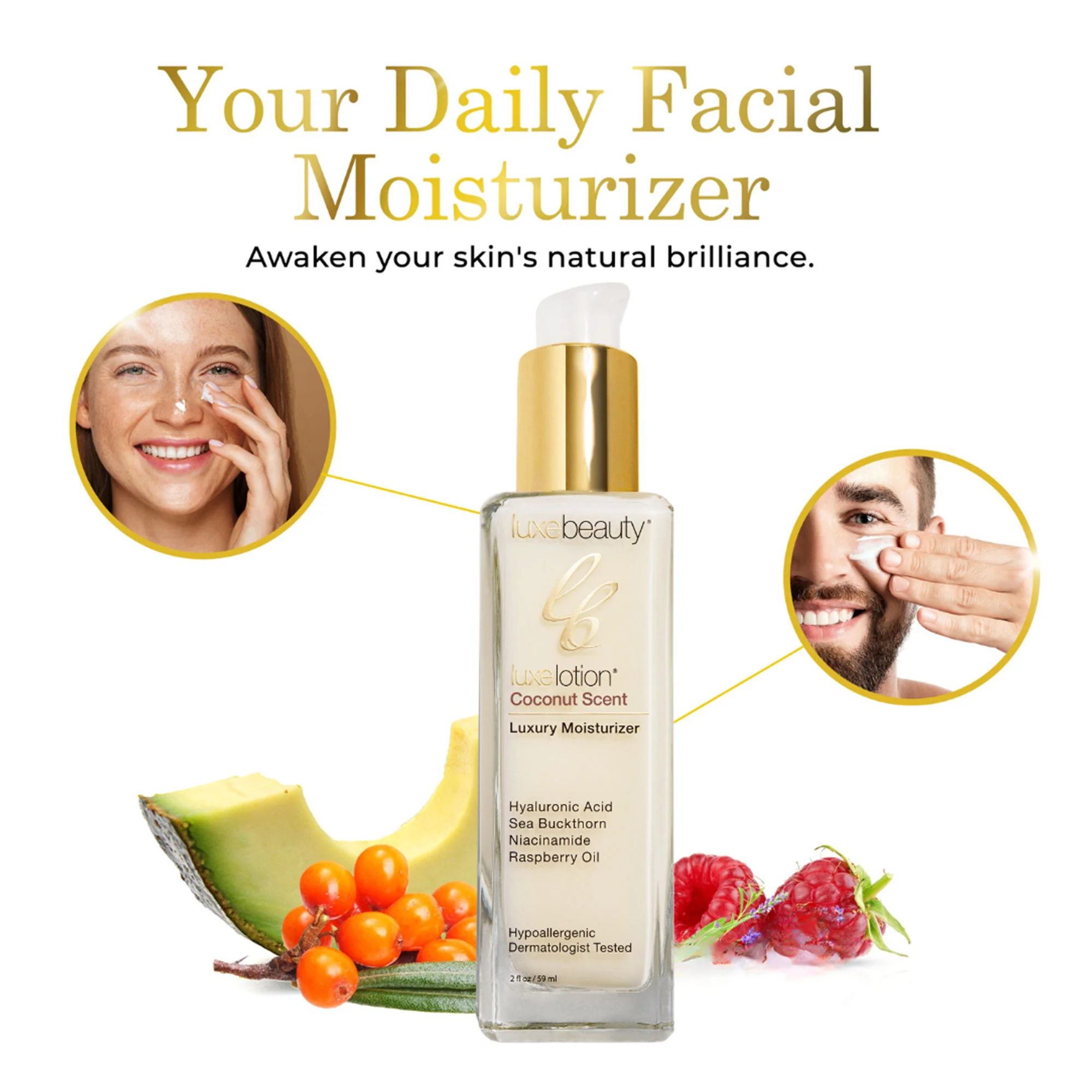 Face Moisturizer - Coconut Scent 2oz - Image 4