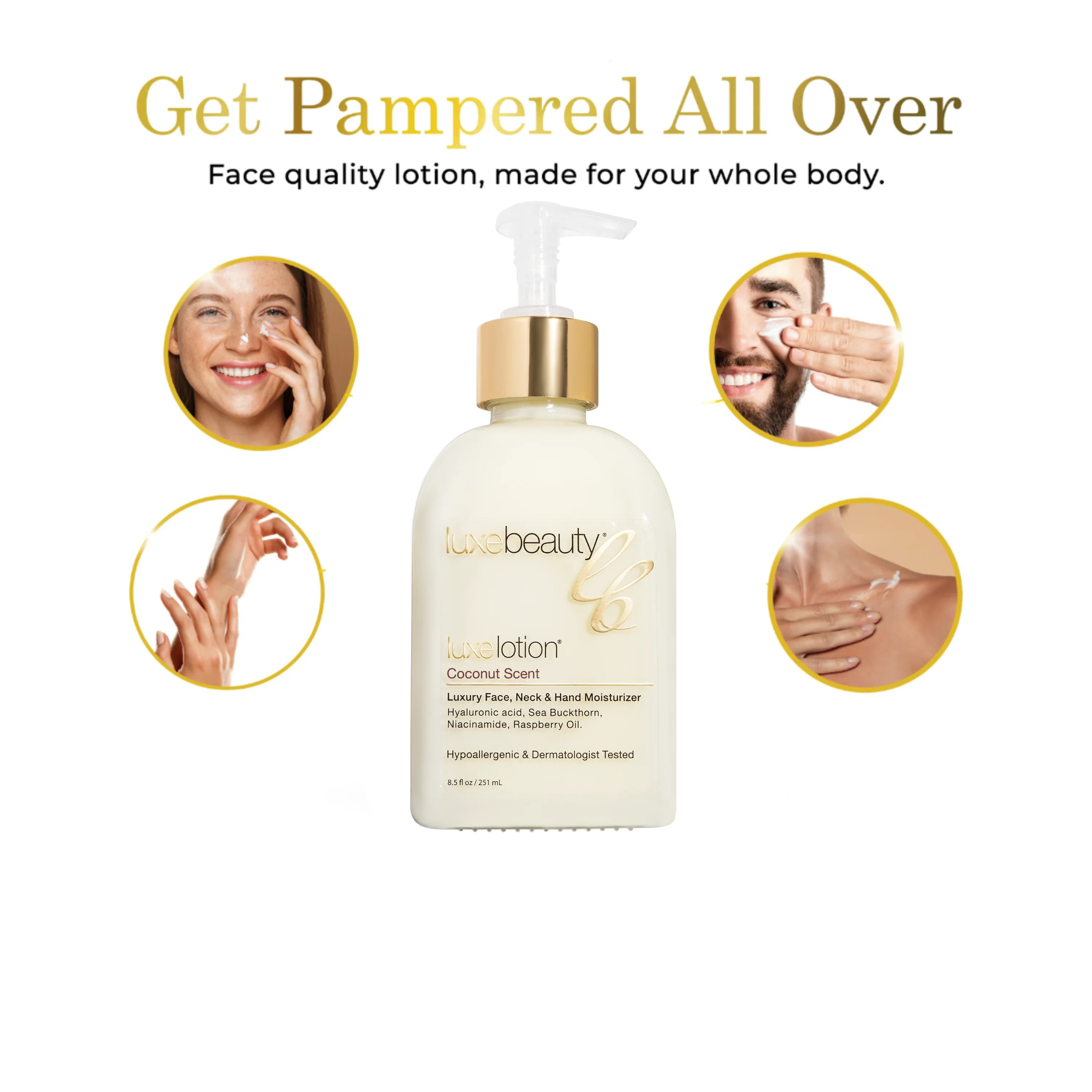 Face, Neck & Hand Moisturizer - Coconut Scent - Image 4