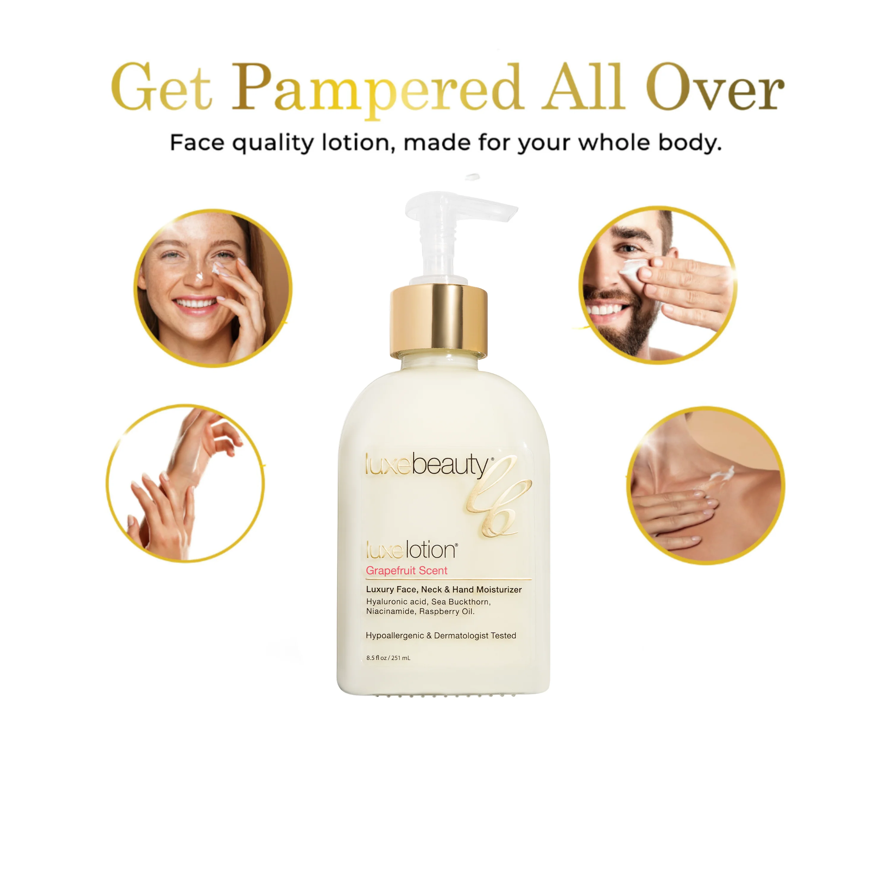 Face, Neck & Hand Moisturizer - Grapefruit Scent - Image 4