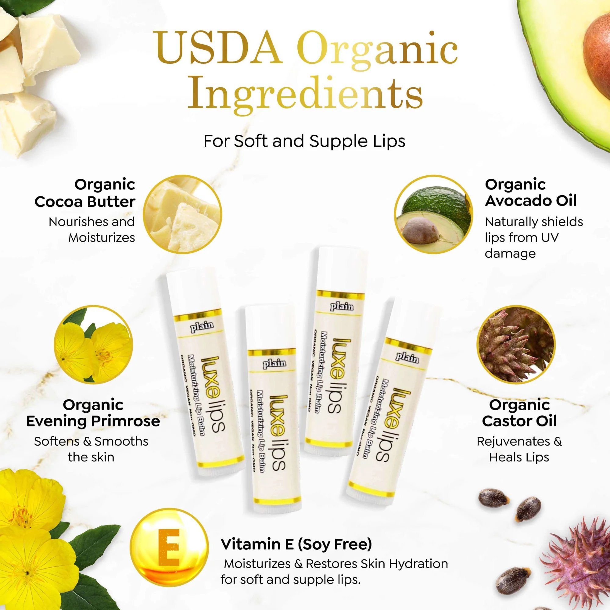 Luxe Lips 4 Pack - All Plain - Image 5