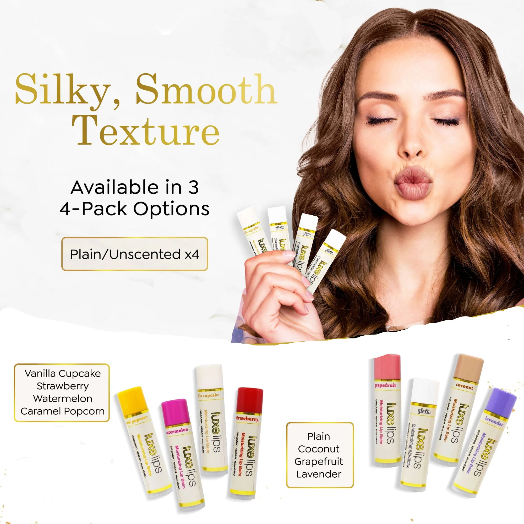 Luxe Lips 4 Pack - All Plain - Image 9