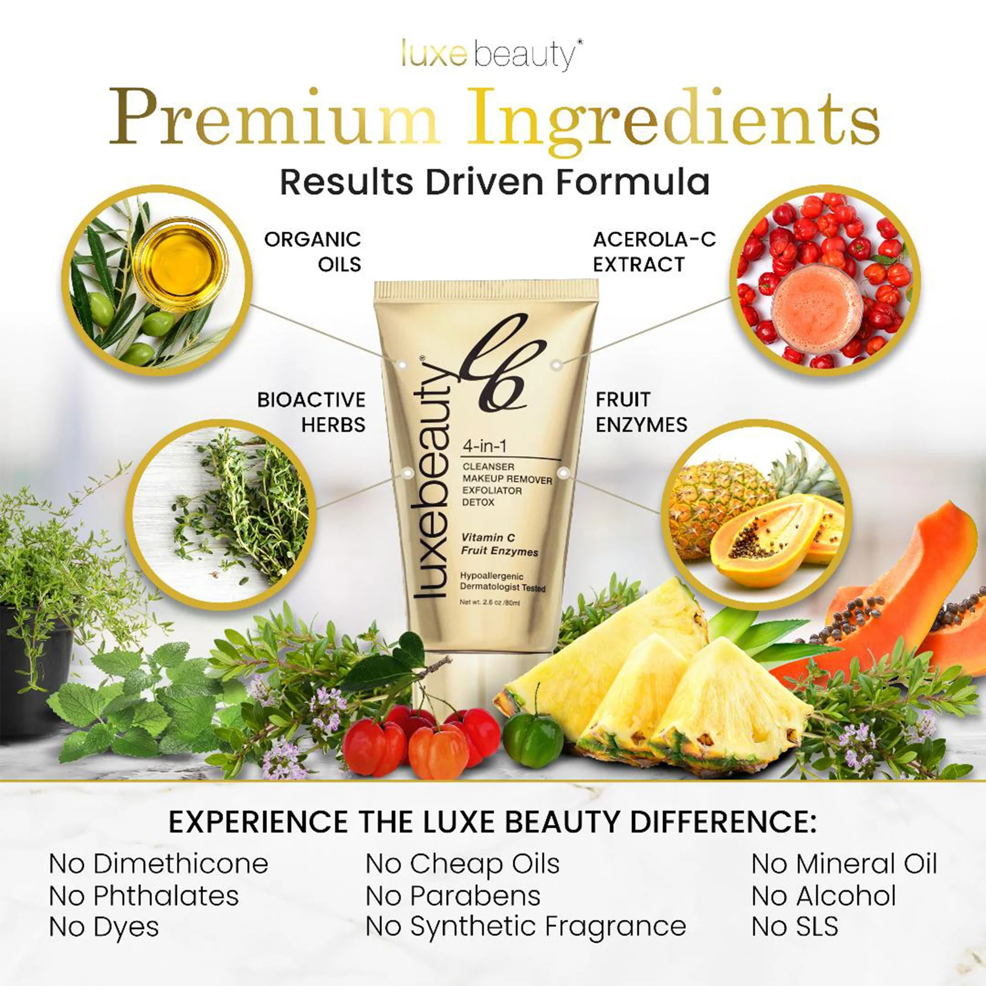 Travel-Sized 4 in 1 Vegan Skin Cleanser - Image 4